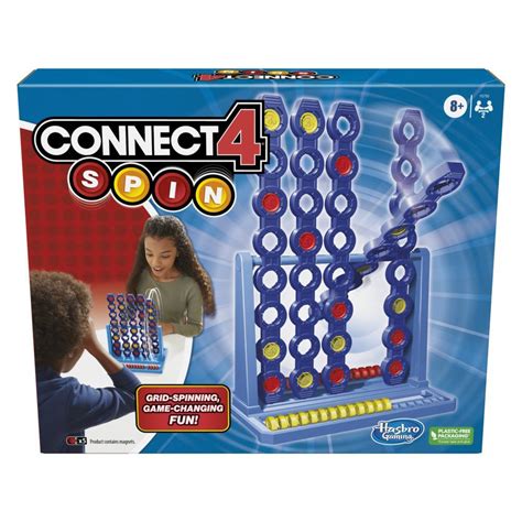 Connect 4 Spin Game, Features Spinning Connect 4 Grid, Game for 2 ...