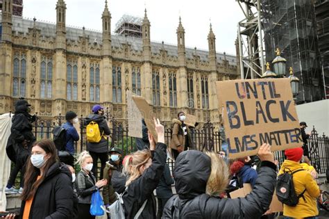 London Protest Against Police Racism in Parliament Square in Solidarity ...