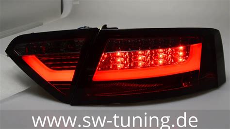 SW Celi LED Rückleuchten für A5 8F 8T3 07 11 red smoke für Werks LED SW