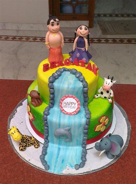 chota bheem cake - Decorated Cake by sivathmika - CakesDecor