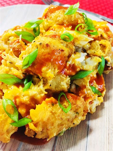 Buffalo Chicken Tater Tot Casserole Cooks Well With Others