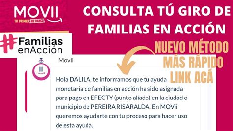 Consulta T Pago De Familias En Acci N Movii F Cil Y R Pido Enlace Ac