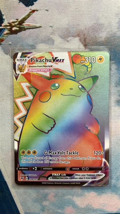 Pikachu Vmax Rainbow Vivid Voltage Mint Pokemon Aukro