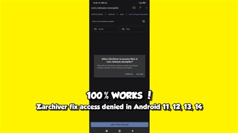 How To Fix Access Denied In Zarchiver Android