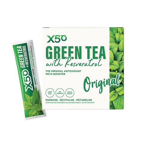 X50 Green Tea Resveratrol 60 Sachets