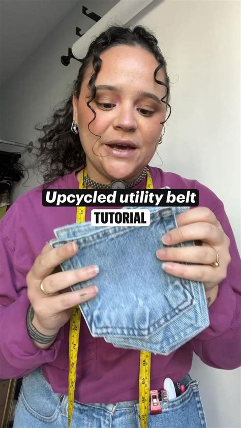 Upcycled Utility Belt Tutorial Upcycle Clothes Sewing Upcycled Clothing Diy Fashion Clothing