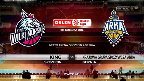 King Szczecin Krajowa Grupa Spożywcza Arka Gdynia 91 73 Skrót meczu