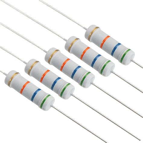 PATIKIL 2W Resistors Kit 150 Pack 30 Values Oxide Film Resistors