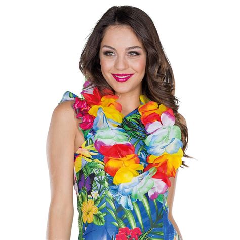 Hawaii Kette Gro E Bl Ten Bunt Original Std