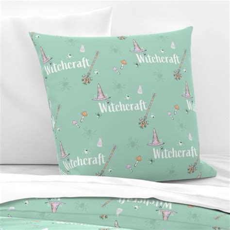 Retro Witchcraft Essentials Euro Pillow Sham Spoonflower Euro Pillow