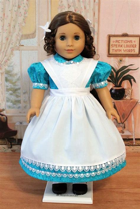 1850s Dress And Apron For 18 Inch Dolls Like Marie Grace And Etsy