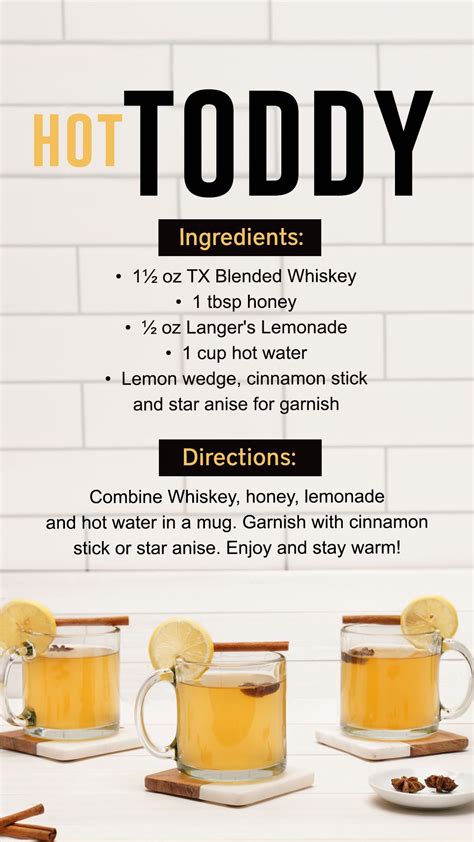 Hot Toddy Specs Wines Spirits And Finer Foods Hot Toddies Recipe