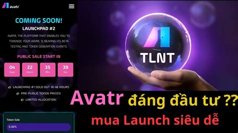 Review Giới thiệu dự án AVATR và cách tham gia LaunchPad 2 token