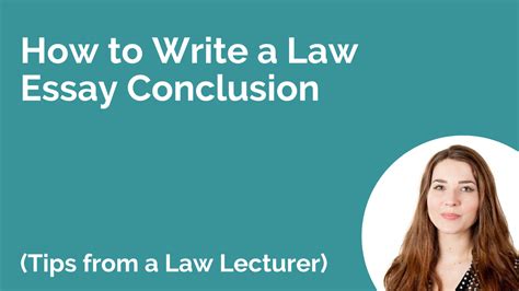 How To Write A Law Essay Conclusion Law Lecturer Reveals