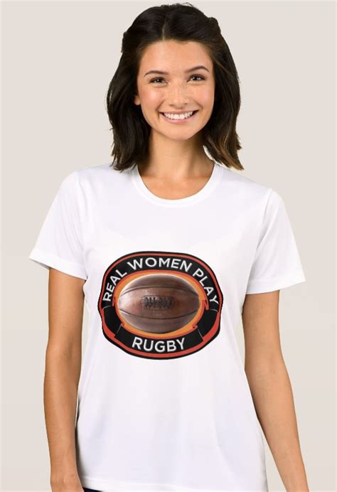 'Real Women Play Rugby' - Competitor T-Shirt. The Women's Sport-Tek Competitor T-Shirt for the ...