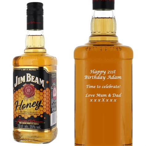 Personalised Jim Beam Honey 70cl Prestige Drinks