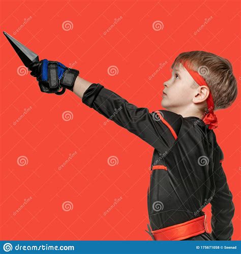 Ninja With Martial Weapon Stock Photo Image Of Martial 175671058