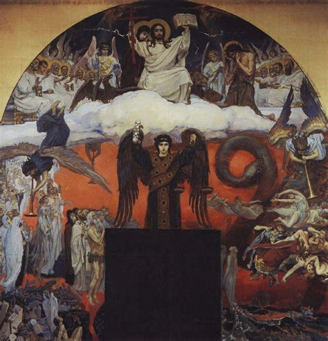 Judgement Day 1885 Viktor Vasnetsov Medium Fresco Religious