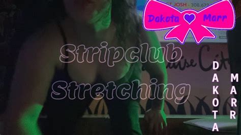 SFW Chubby Stretching On Stage At The Strip Club Dakota Marr Non Nude