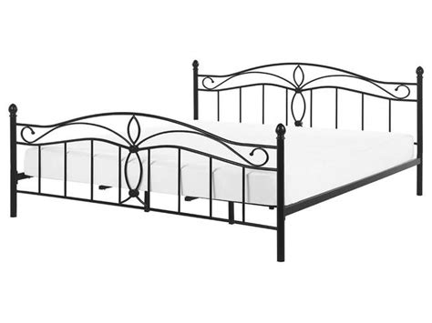 Кровать металлическая 160 х 200 см черная ANTLIA (ID#1789390621), цена ...