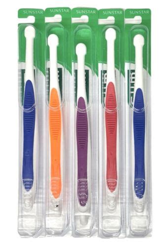 5 Pack Butler Gum 308 End Tuft Soft Tapered Trim Toothbrush Multicolored Ebay