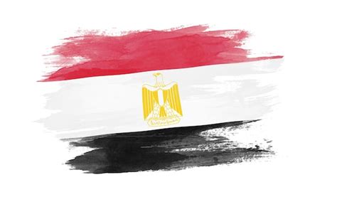 Premium Photo Egypt Flag Brush Stroke National Flag