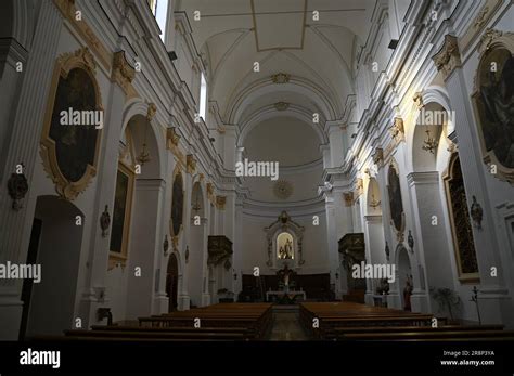 Scenic Interior View Of The Baroque Style Chiesa Di San Domenico In