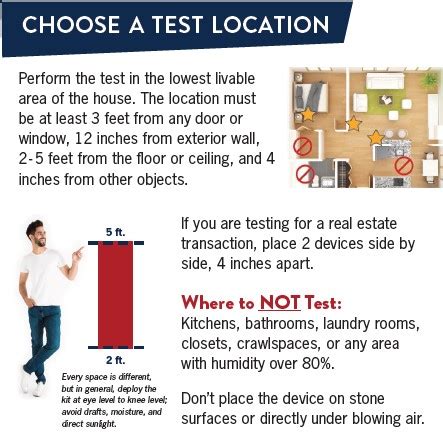 Short-Term 2.75" Charcoal Canister Radon in Air Test Kit Instructions ...