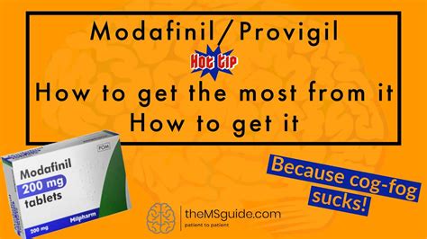 Modafinil Aka Provigil Did Amazing Things For My Cognition Youtube