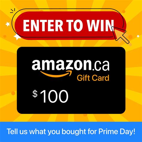 Prime Day Contest! Enter to Win a $100 Amazon Gift Card by telling us what you bought for Prime ...