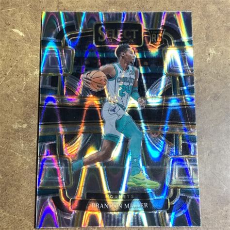 Panini Select Brandon Miller Recrue Tectonique Argent Prizm