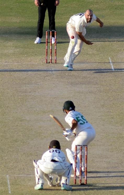 A view of the second cricket Test match between Pakistan and New ...