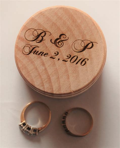 Engraved Ring Box Personalized Ring Box Custom Ring Box Etsy