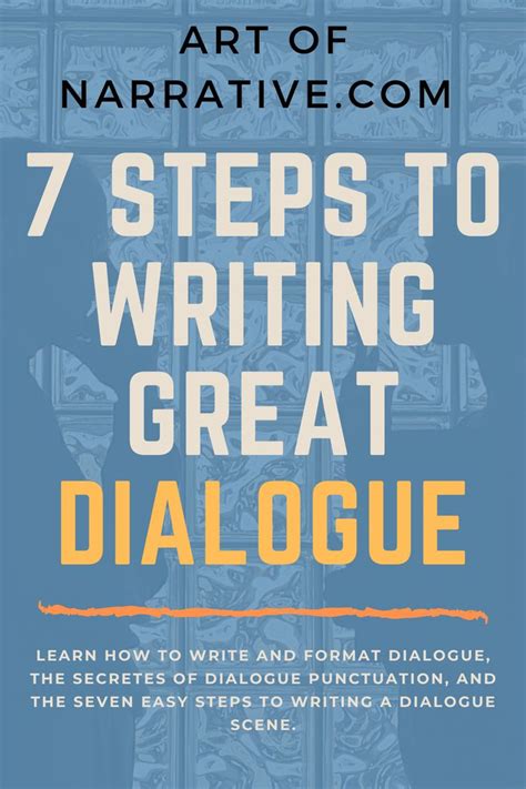 How To Write Dialogue 7 Steps To Writing Dialogue Book Writing Tips