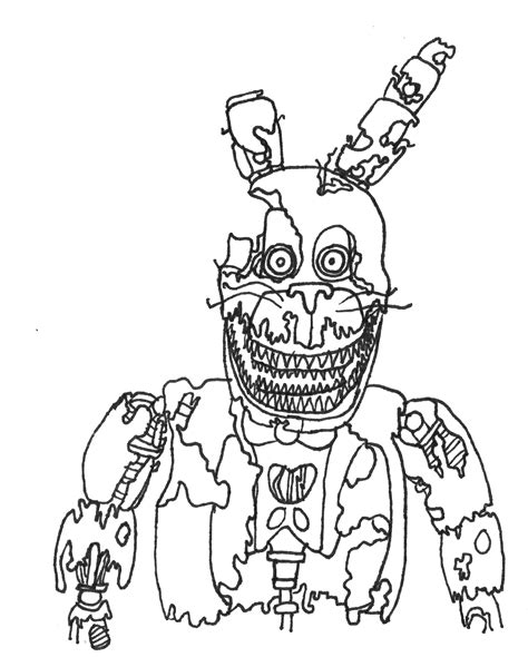 Fnaf Security Breach Coloring Pages Printable