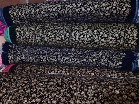 Traditional Velvet Embroidery Fabrics At Rs Meter Velvet