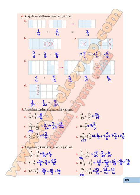 5 Sınıf Özgün Yayınları Matematik Ders Kitabı Cevapları Sayfa 94 95 96