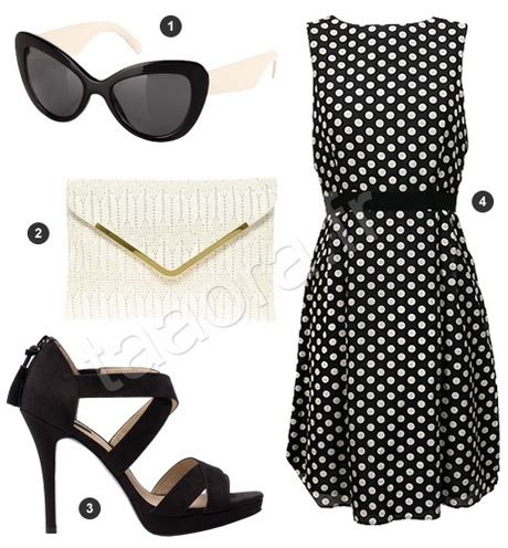 Robe A Pois Noir Et Blanc Beaut Et Mode