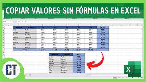 Como Copiar Y Pegar Valores Sin Formulas En Excel Youtube