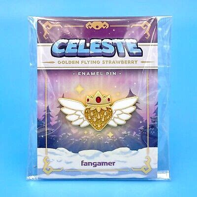 Celeste Golden Flying Strawberry Enamel Pin 1 8 Official Anniversary