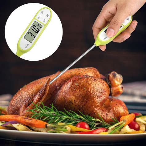 Ccdes Stainless Steel Digital Food Thermometer Instant Reading Kitchen Meat Probe ,Thermometer ...