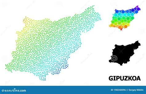 Spectrum Pixel Dotted Skyros Greek Island Map Vector Illustration