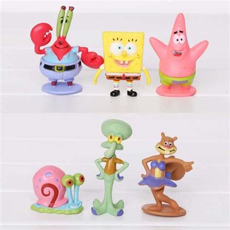 Figura Bob Esponja Kit Personagens Miniatura Shopee Brasil