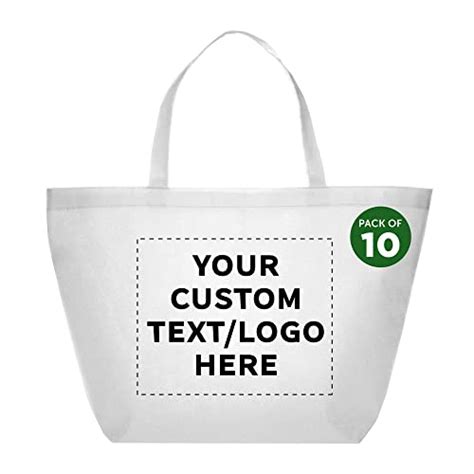 Personalized Grocery Bags. Custom Southern Style Grocery Tote Bags Set of 10, Personalized Bulk ...