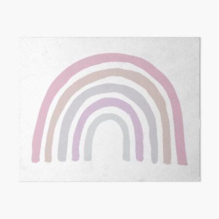 "Aesthetic Pink Pastel Pink Rainbow" Art Board Print for Sale by ...