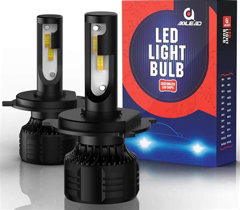 Aolead H Led Headlight Bulbs W Lumens Super Bright K