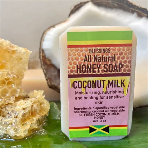 Honey Coconut Milk Soap Blessings All Natural Jamaica