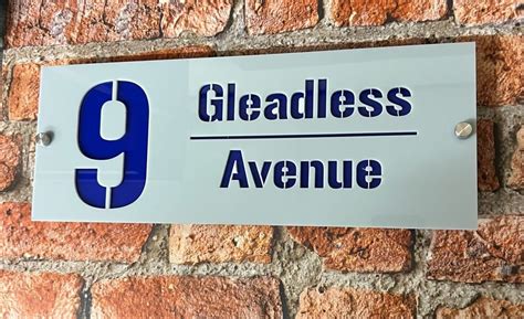 Acrylic House Signs House Number Signs And Name Signs Full Address