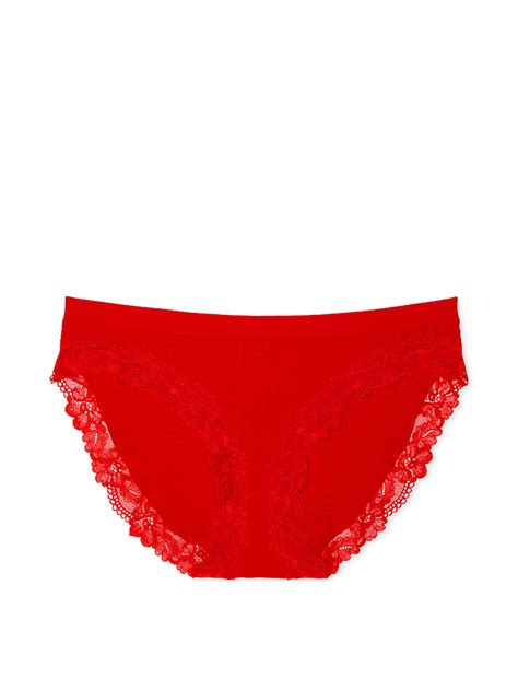 Buy Seamless Heart Pointelle Bikini Panty Lipstick Order Panties Online Victoria S Secret Us