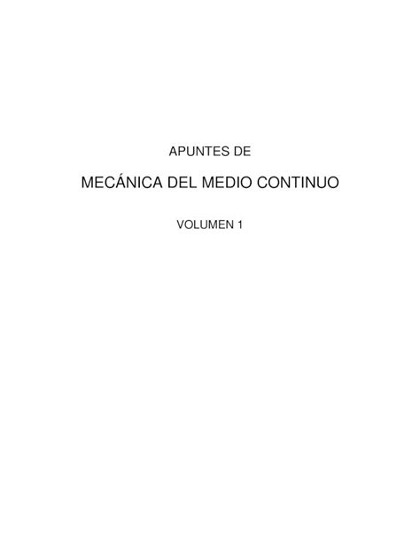 Pdf Apuntes Mec Nica Del Medio Continuo Dokumen Tips